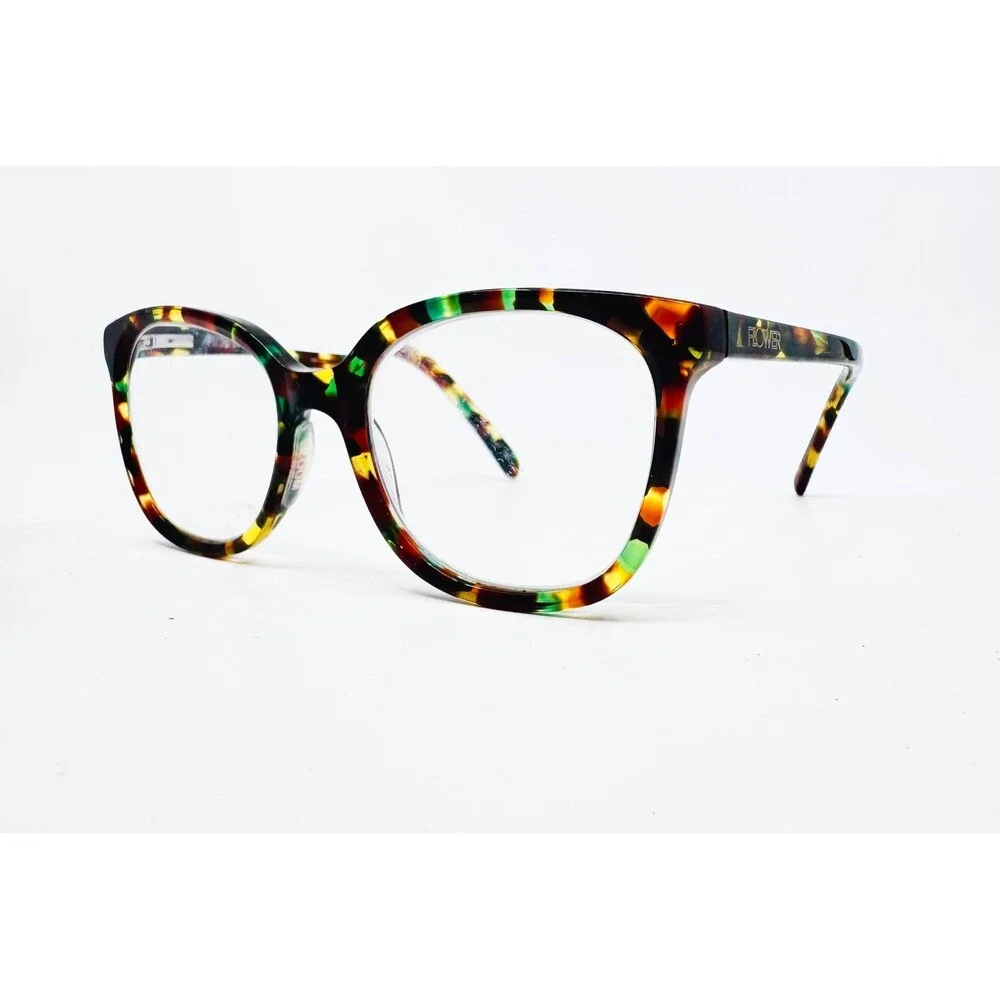 Flower Laurel 6069 Eyeglasses Womens Multicolor Tortoise Cat Eye 53-20-140